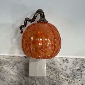 Orange Glass Pumpkin bath and body home fragrance plug in night light